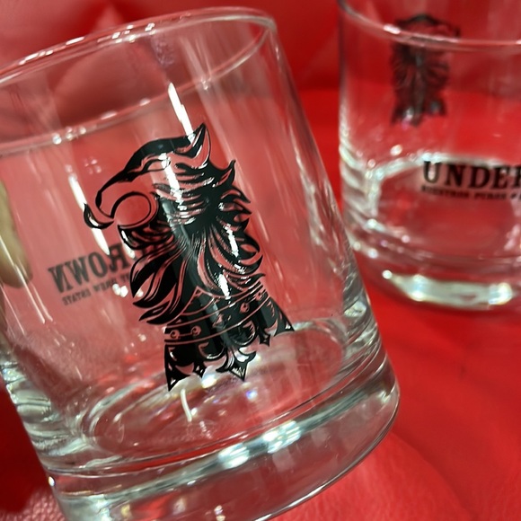 Set of 2 Drew Estate Undercrown Rocks Whiskey Glasses Heavy - Picture 3 of 4